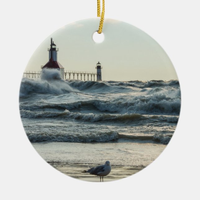 Force Behind Beauty Ceramic Tree Decoration (Front)