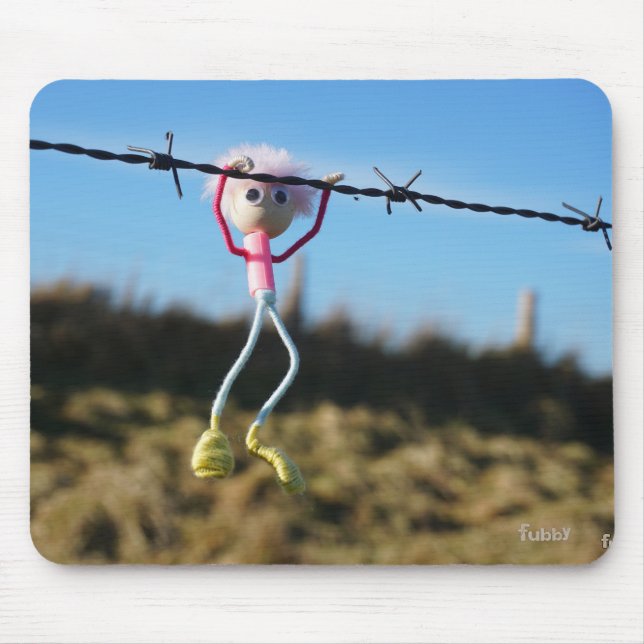 Force Fubby patser to Barbed wire. Mouse Mat (Front)