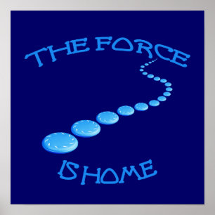 Force is Home Frisbee Poster