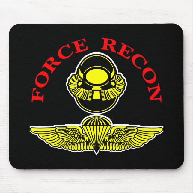 Force Recon Diver Jumpblack Mouse Mat (Front)