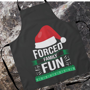 Forced Family Fun Christmas Humour Apron