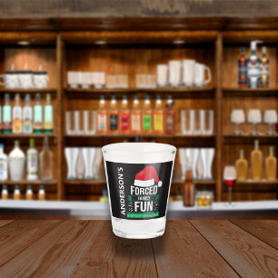 Forced Family Fun Christmas Humour Shot Glass
