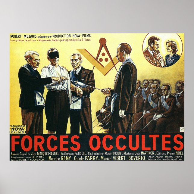 Forces occultes by Paul Riche 1943 Poster (Front)