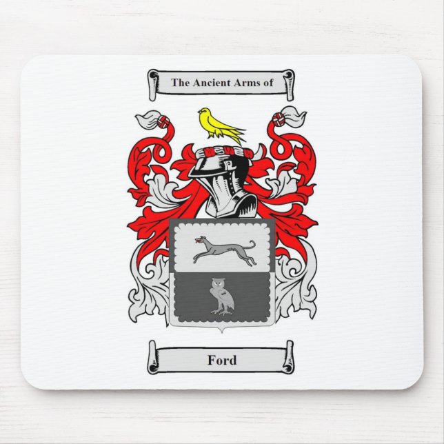 Ford (English) Coat of Arms Mouse Mat (Front)