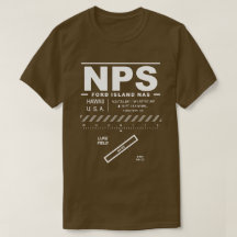 Ford Island NAS Naval Air Station  NPS T-Shirt