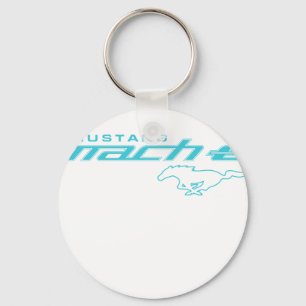 Ford Mustang Mach-E Blue Logo Key Ring