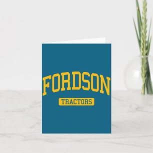 Fordson high school hs dearborn mi varsity sports card