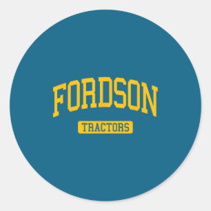 Fordson high school hs dearborn mi varsity sports classic round sticker