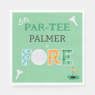 Fore, 4th Birthday Par-tee Golf Napkin