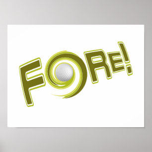 FORE! custom poster