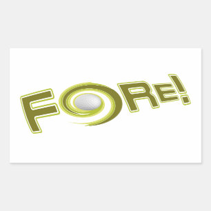 FORE! custom stickers