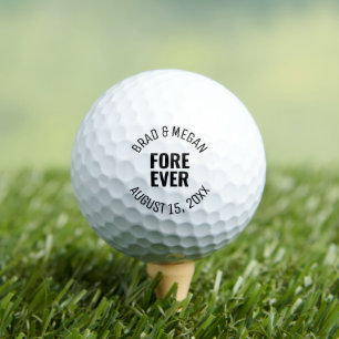 Fore Ever Custom Wedding Party Favors Personalized Golf Balls