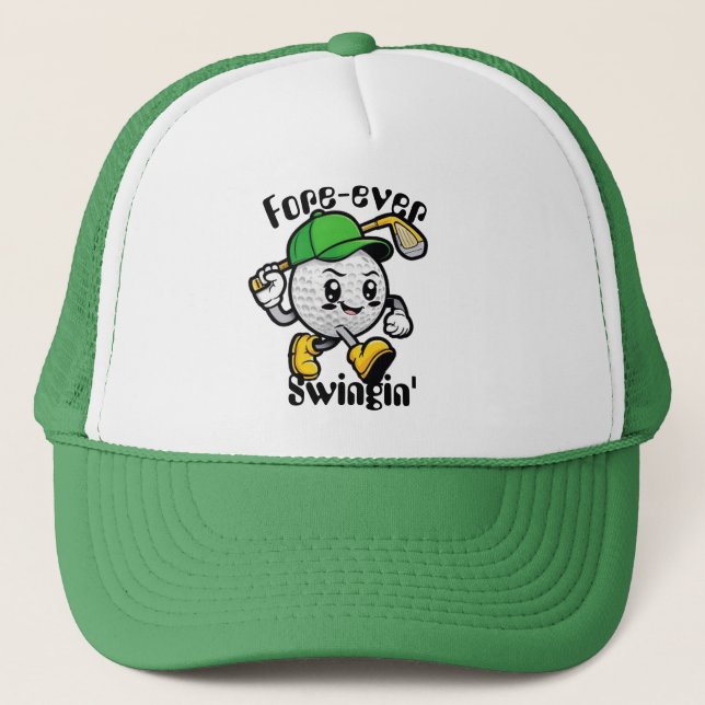 Fore-ever Swingin Golf Hat - Funny Golf Gifts (Front)