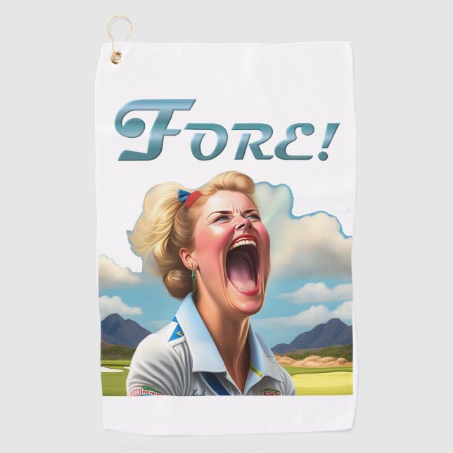 Fore! - Women's Golf Towel (Front)