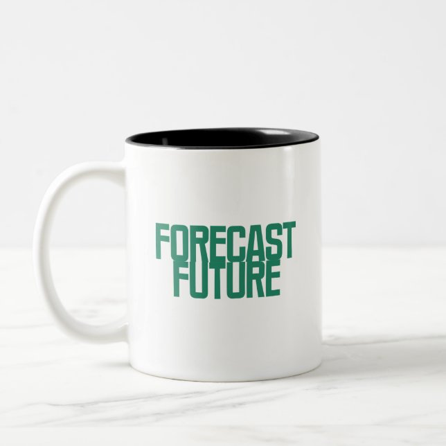 Forecast Future | Predictive Analytics Visionary Two-Tone Coffee Mug (Left)