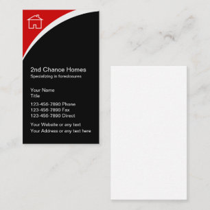 Foreclosures Real Estate Business Cards
