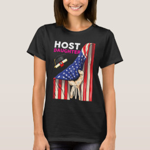 Foreign Host Family Daughter Flag Hand Exchange St T-Shirt