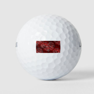 foreign I love you Golf Balls