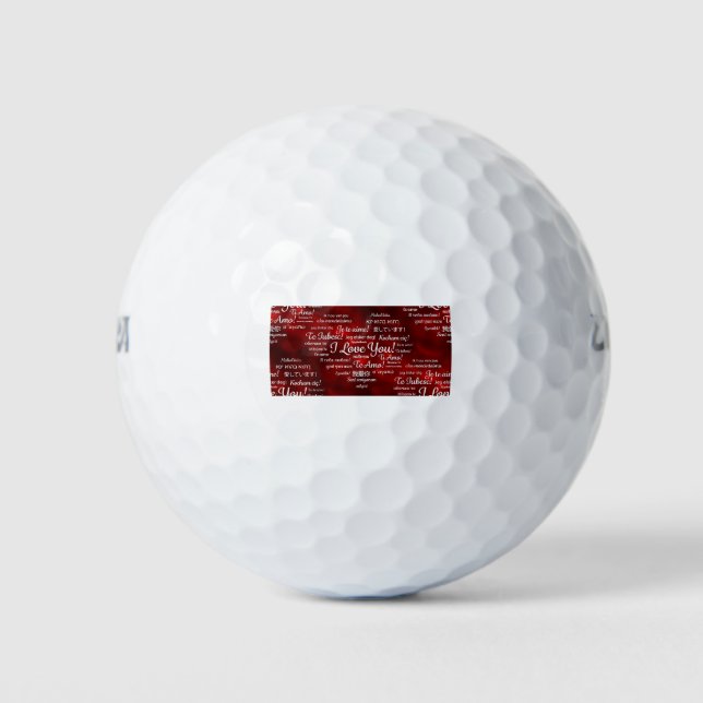 foreign I love you Golf Balls (Front)