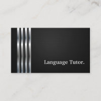 Foreign Language Tutor Professional Black Silver