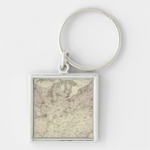 Foreign Population 1870 Key Ring
