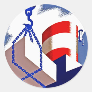 Foreign Trade Zone Classic Round Sticker