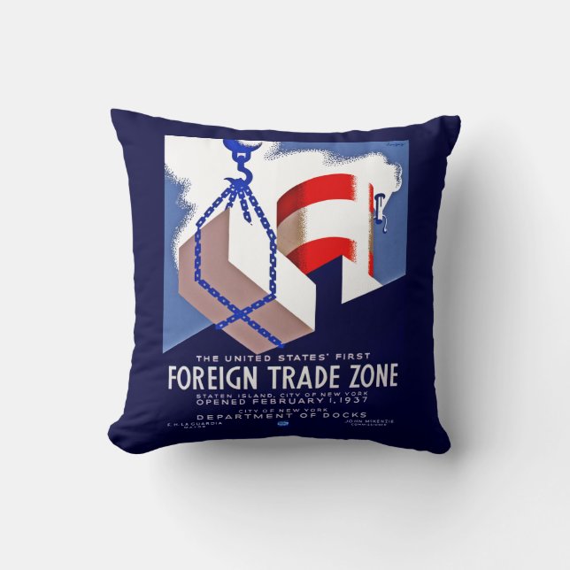 Foreign Trade Zone Cushion (Front)