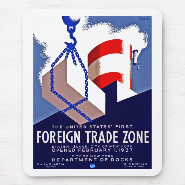 Foreign Trade Zone Mouse Mat (Front)