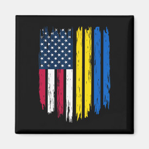 Foreigner Immigrant - Usa United States Ukraine Fl Magnet