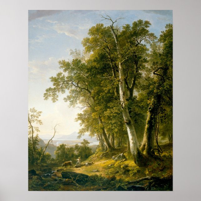  Forenoon[1847] by Asher Brown Durand  (1796–1886) Poster (Front)