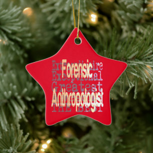 Forensic Anthropologist Extraordinaire Ceramic Tree Decoration