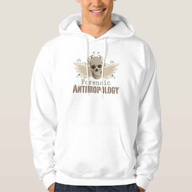Forensic Anthropology Skull Hooded Sweatshi Hoodie (Front)