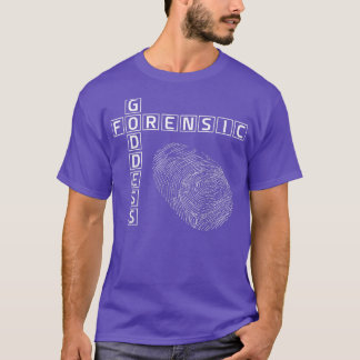 Forensic Goddess Fingerprint Science T-Shirt