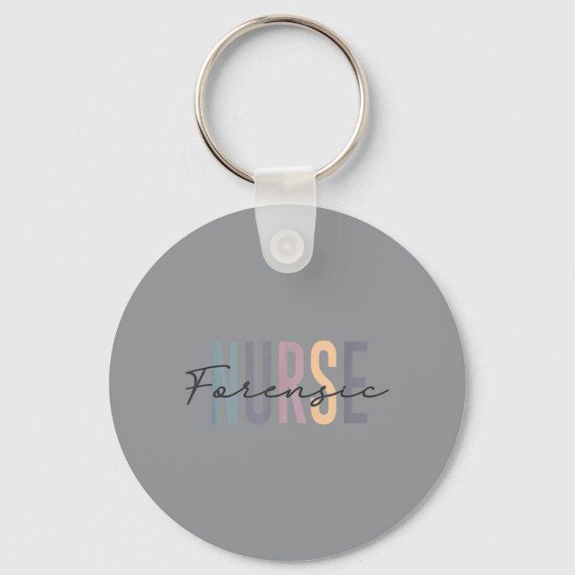 Forensic Nurse Correctional Nurse Practitioner Key Ring (Front)