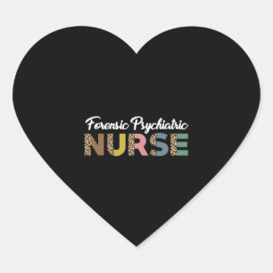 Forensic Psychiatric Nurse Heart Sticker