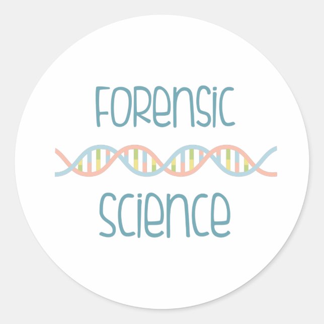 Forensic Science Classic Round Sticker (Front)