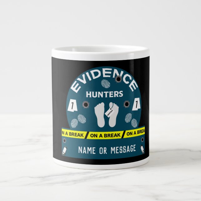 Forensic science criminalistics investigator large coffee mug (Front)