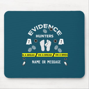 Forensic science criminalistics investigator mouse mat