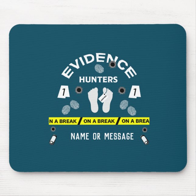 Forensic science criminalistics investigator   mouse mat (Front)