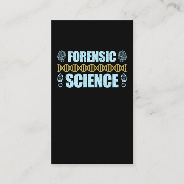 Forensic Science Criminology Detective DNA Business Card (Front)