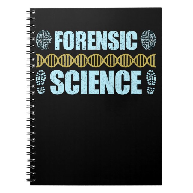 Forensic Science Criminology Detective DNA Notebook (Front)