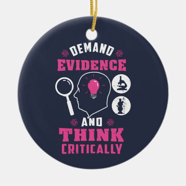 Forensic Science Investigation Science Geek Ceramic Tree Decoration (Front)