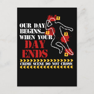 Forensic Science Investigator Crime Detective Postcard