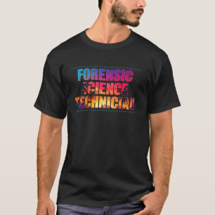 Forensic Science Technician Job Profession Sunset T-Shirt