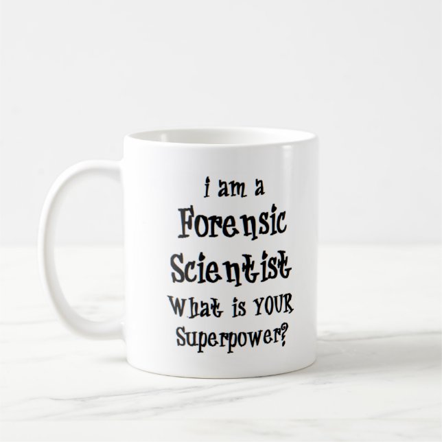 forensic scientist coffee mug (Left)