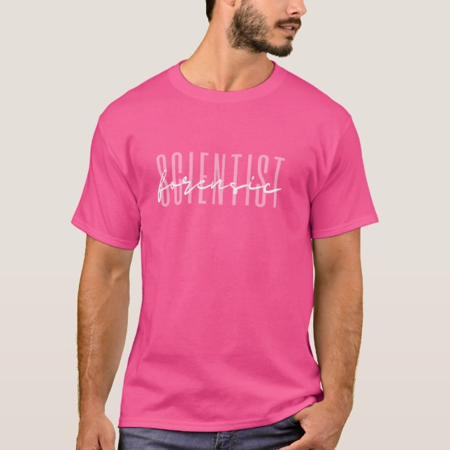 Forensic Scientist Crime Scene Forensic Science T-Shirt (Front)