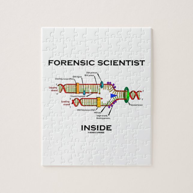 Forensic Scientist Inside (DNA Replication) Jigsaw Puzzle (Vertical)