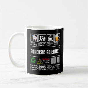 Forensic Scientist Packaging & Handling Label Coff Coffee Mug
