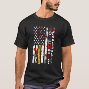 Forensic Scientist US Flag Forensic Science T-Shirt