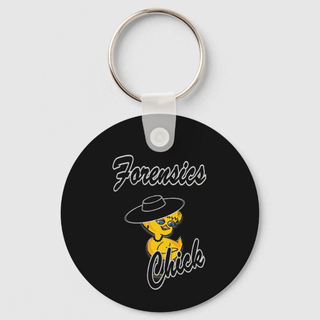 Forensics Chick #4 Key Ring (Front)